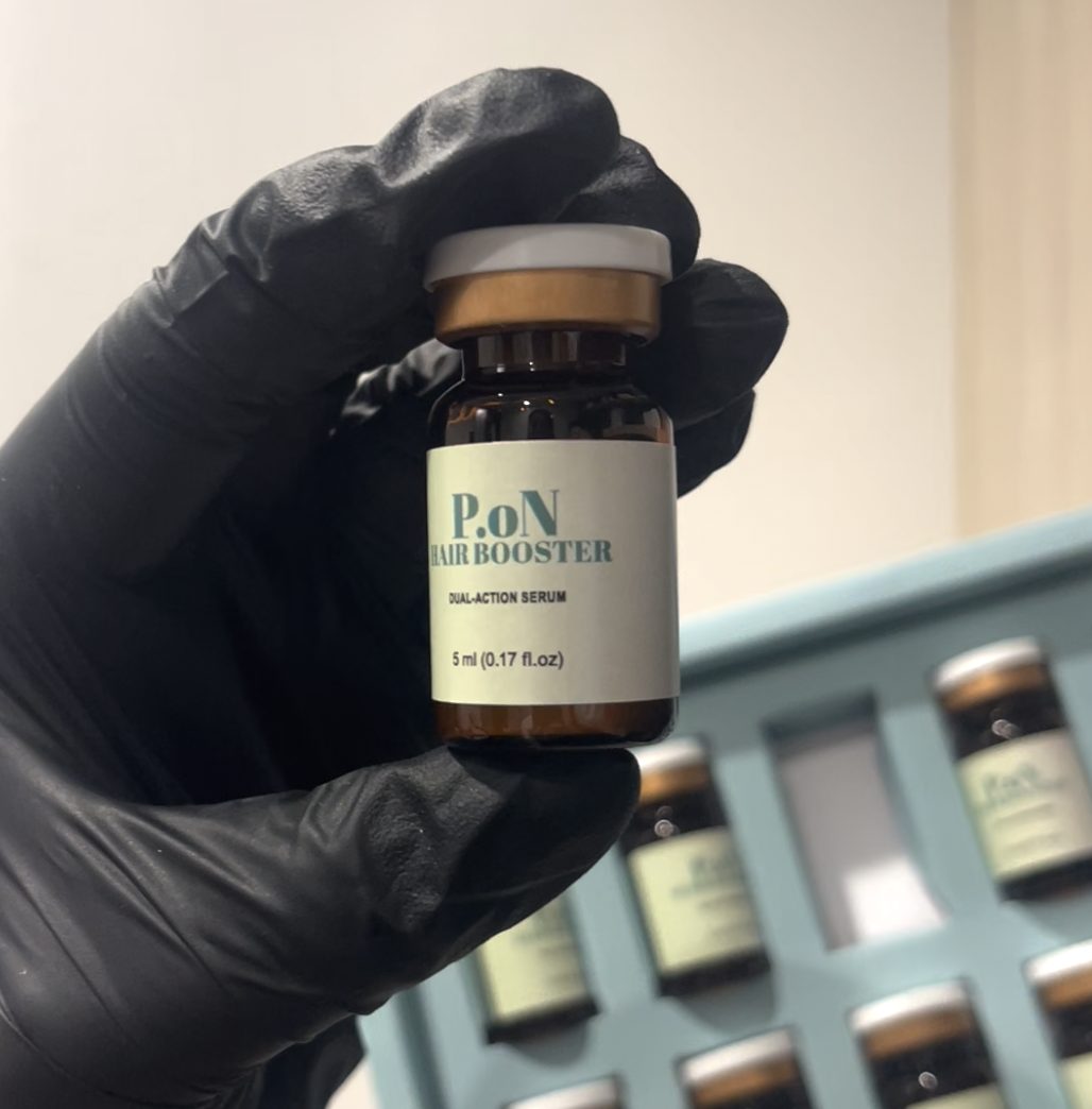 P.oN Hair Booster serum used in Korean Cold Plasma hair treatment